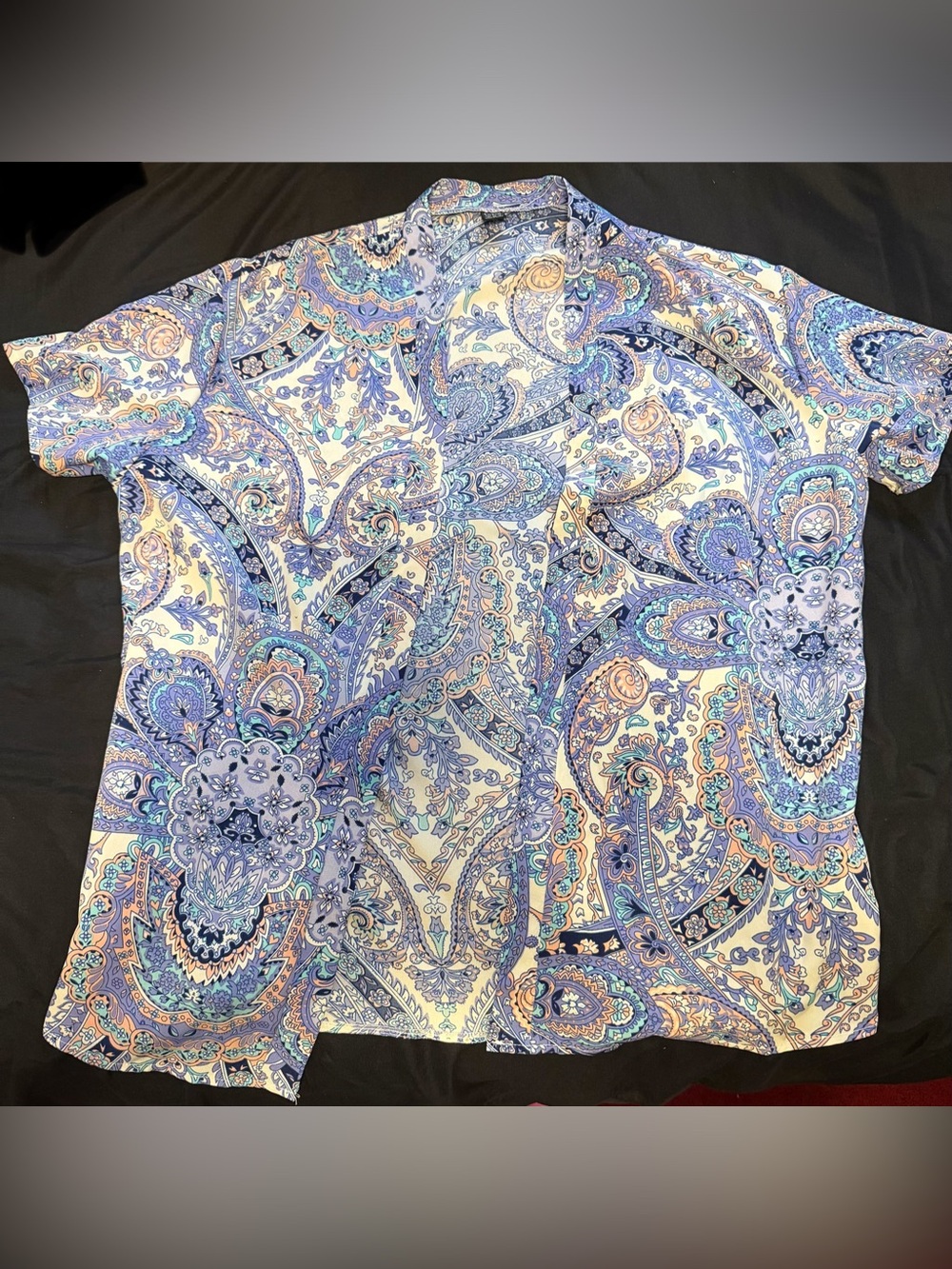 SHEIN Paisley kimono with matching shorts and tube top